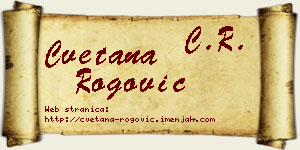 Cvetana Rogović vizit kartica